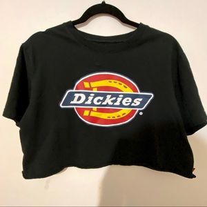 black cropped dickies top